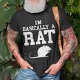 Vintage Rattenliebhaber T-Shirt, Nagerbesitzer Maus Motiv Geschenke für alte Männer
