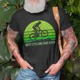 Mens Vintage Retro Best Cycling Dad Ever Mountain Biking T-Shirt Gifts for Old Men