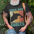 Vintage Retro Orca Dad Like A Regular Dad Father’S Day Long SleeveUnisex T-Shirt Gifts for Old Men