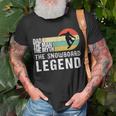 Mens Vintage Snowboard Dad The Man The Myth Snowboard T-Shirt Gifts for Old Men
