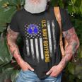 Vintage Usa Flag Us Navy Proud Boyfriend Veteran Military Unisex T-Shirt Gifts for Old Men