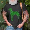 Vizsla Dog Shamrock Leaf St Patrick Day T-Shirt Gifts for Old Men