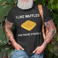 I Like Waffles Belgian Waffles Lover V2 T-shirt Gifts for Old Men