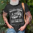 Walleye Fishing For Men Funny Fishing Unisex T-Shirt Gifts for Old Men