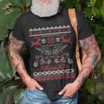 Weihnachten Motorrad Geschenk Biker Hässliche Weihnachten T-Shirt Geschenke für alte Männer