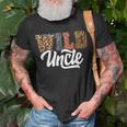 Wild Uncle Zoo Born Wild Birthday Safari Jungle Unisex T-Shirt Gifts for Old Men