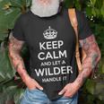 Wilder Funny Surname Family Tree Birthday Reunion Gift Idea Unisex T-Shirt Gifts for Old Men