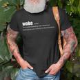 Woke Defined Live8rts Str8evil Woke Unisex T-Shirt Gifts for Old Men