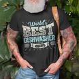 Worlds Best Dishwasher Ever Funny Gift Job Dish WashUnisex T-Shirt Gifts for Old Men
