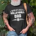 Worlds Best Volleyball Dad Sports Parent Gift For Mens Unisex T-Shirt Gifts for Old Men