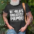 Worlds Greatest PapouBest Ever Award Gift Unisex T-Shirt Gifts for Old Men