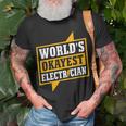 Mens Worlds Okayest Electritian Husband Dad Men T-Shirt Gifts for Old Men