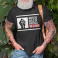 Writers Guild Of America On Strike America On Strike T-shirt Gifts for Old Men