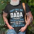 Mens They Call Me Dada Because Partner In Crime Fathers Day T-Shirt Gifts for Old Men