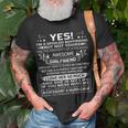 Yes Im A Spoiled Boyfriend But Not Yours Awesome Girlfriend Unisex T-Shirt Gifts for Old Men