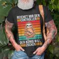 Zocken Reichet Mir Den Controller König Konsole Gamer V3 T-Shirt Geschenke für alte Männer