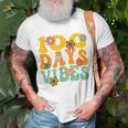 100 Days Of School Vibes 100Th Day Of School Retro GroovyT-shirt Gifts for Old Men