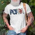 All American Poppa Patriotic July 4Th Fathers Day Gift Unisex T-Shirt Gifts for Old Men
