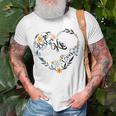 Best Kk Ever Heart Flower Blessed Grandma Mothers Day Unisex T-Shirt Gifts for Old Men