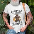 Camping T-Shirt Lustiger Spruch mit Bärenmotiv, Problemlösungs-Shirt Geschenke für alte Männer