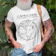 Capricorn Icon Design Unisex T-Shirt Gifts for Old Men