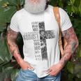 Christian Jesus Lion Of Tribe Judah Cross Lion Of Judah T-Shirt Gifts for Old Men