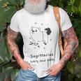 Cute Art Sagittarius Zodiac Sign Astrology Unisex T-Shirt Gifts for Old Men