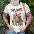 Dear Santa Just Bring Cats Weihnachtsbaum T-Shirt für Katzenliebhaber Geschenke für alte Männer