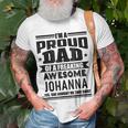 Family Fathers Day Dad Daughter Johanna Name Men Unisex T-Shirt Gifts for Old Men