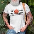 Girl Dad Outnumbered Fathers Day From Wife Daughter Gift For Mens Unisex T-Shirt Gifts for Old Men