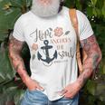 Hope Anchors The Soul Hebrews Bible Christian Graphic Gift For Womens Unisex T-Shirt Gifts for Old Men