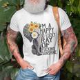 Im A Happy Go Lucky Ray Of Fucking Sunshine Hippie Elephant Gift For Womens Unisex T-Shirt Gifts for Old Men