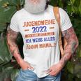 Jugendweihe 2022 Ich Kann Alles Weiß Alles -Äm Mama T-Shirt Geschenke für alte Männer