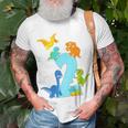 Kids 2 Years Old Dinosaur Toys Dino Slogan 2Nd Birthday Boy Unisex T-Shirt Gifts for Old Men