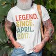 Kids 6 Year Old Legend Since April 2017 6Th Birthday Unisex T-Shirt Gifts for Old Men