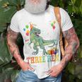 Kids Three Rex 3Rd Birthday GiftsRex Dinosaur 3 Years Old Boy Unisex T-Shirt Gifts for Old Men