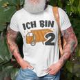 Kinder Müllauto T-Shirt 2. Geburtstag, Müllabfuhr Design für Jungen Geschenke für alte Männer