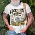 Legenden Sind Im Februar 1983 Geboren 40 Geburtstag Lustig V2 T-Shirt Geschenke für alte Männer