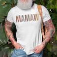 Mamaw Leopard Print Mom Cute Mothers Day Funny Grandma Unisex T-Shirt Gifts for Old Men