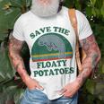 Mana- Save The Floaty Potatoes Chubby Mermaid T-Shirt Gifts for Old Men