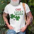 One Lucky Mama St Patricks DayUnisex T-Shirt Gifts for Old Men