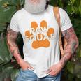 Paw Squad Orange Dog Cat Paw Print Animal Rescue Team Unisex T-Shirt Gifts for Old Men