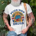 Pugs Not Drugs For Pug Lovers T-Shirt Gifts for Old Men
