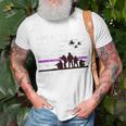 Purple Up For Military Kids Child Month Us Flag Unisex T-Shirt Gifts for Old Men