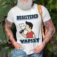Registered Vapist Unisex T-Shirt Gifts for Old Men