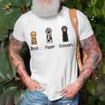 Rock Paper Scissors Funny Cat Paws Cute Kitten Lover Cats Unisex T-Shirt Gifts for Old Men