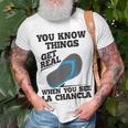 You See La Chancla Spanish Mexican La Chancla T-Shirt Gifts for Old Men