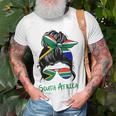 South Africa Girl South African Girl South Africa Woman Flag Unisex T-Shirt Gifts for Old Men