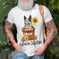 Sunflower Australian Cattle Mom Dog Lover Gifts Gift For Womens Unisex T-Shirt Gifts for Old Men