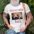 Take Our Nation Back Trump Usa Flag Unisex T-Shirt Gifts for Old Men